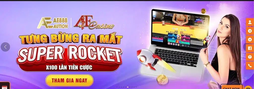 giới thiệu game mới super rocket ae888